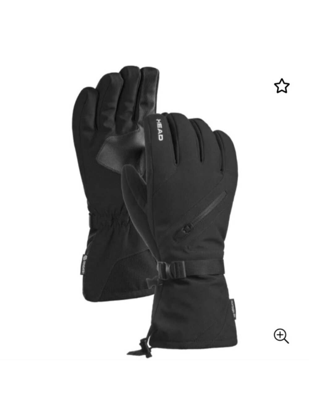HEAD - Unisex Snow Gloves Adult XXS Waterproof, breathable, and windproof panel